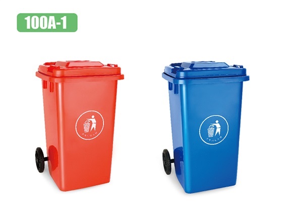 100升塑料垃圾桶（普挂）